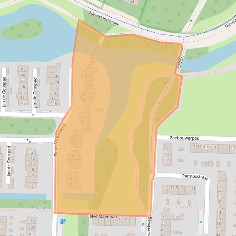 Kaart van postcodegebied 3151KA.