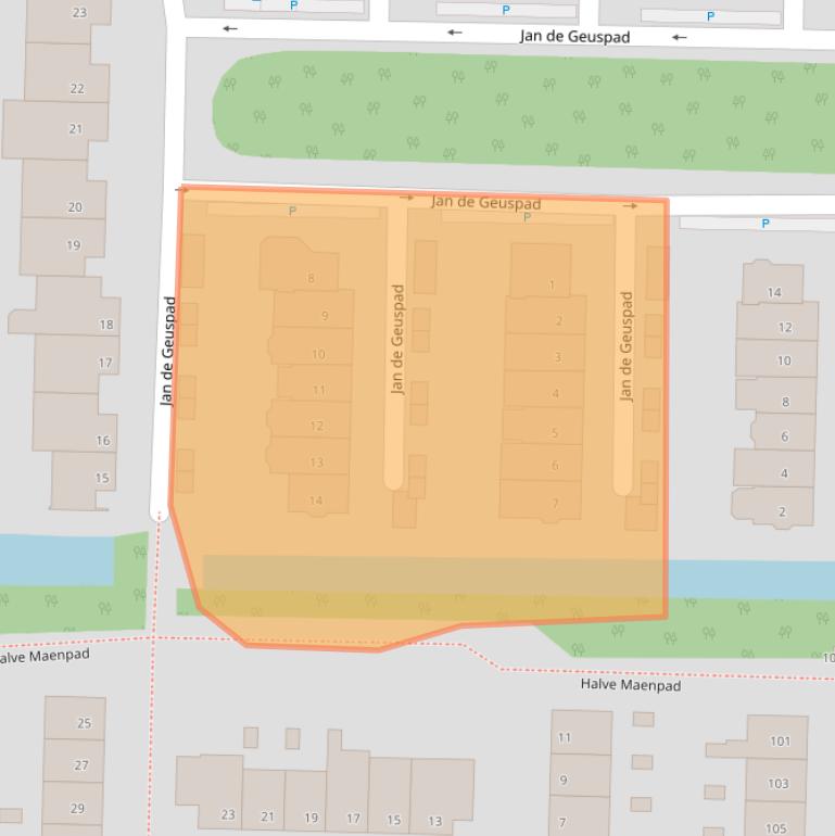 Kaart van postcodegebied 3151KC.