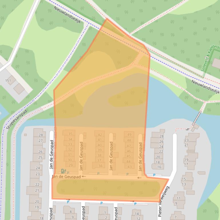 Kaart van postcodegebied 3151KE.
