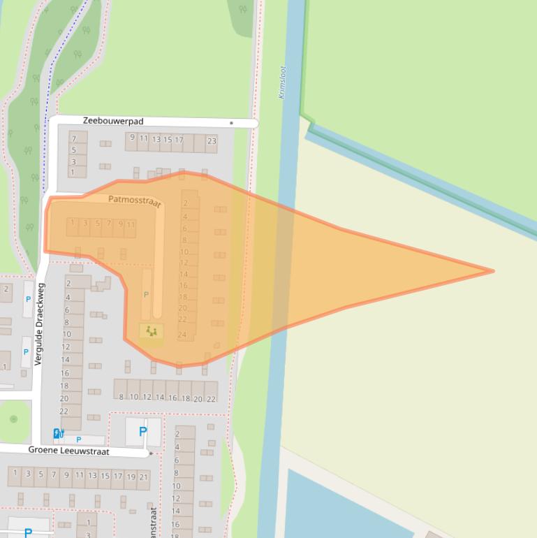 Kaart van postcodegebied 3151KG.