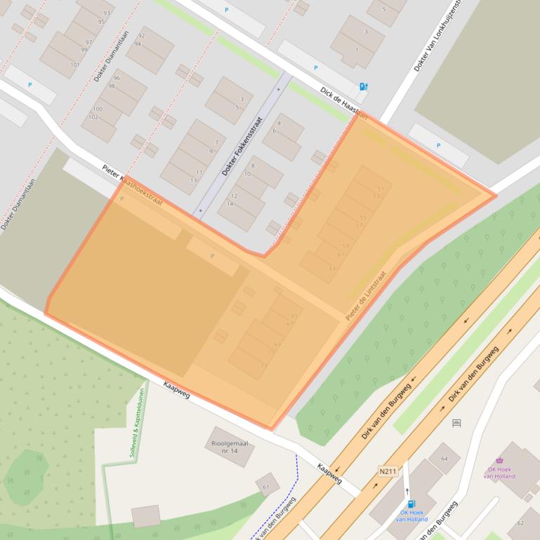 Kaart van postcodegebied 3151MN.