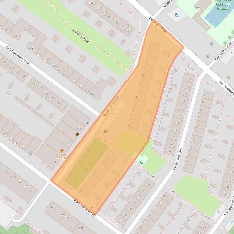 Kaart van postcodegebied 3151ND.