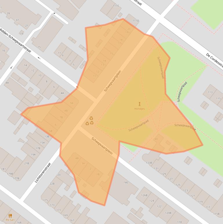 Kaart van postcodegebied 3151NH.