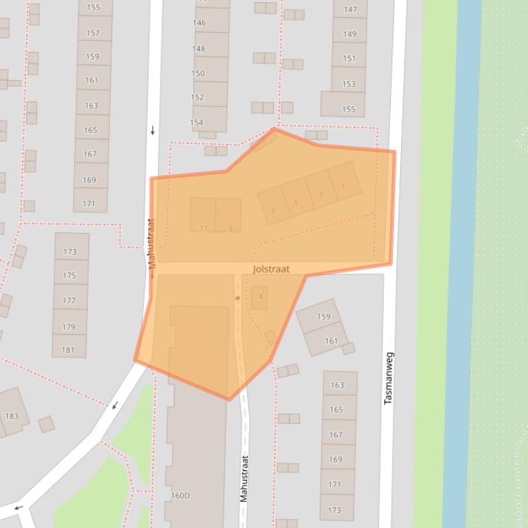 Kaart van postcodegebied 3151PB.