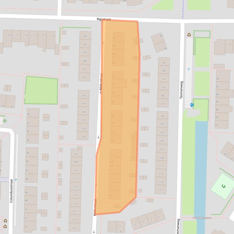 Kaart van postcodegebied 3151PG.