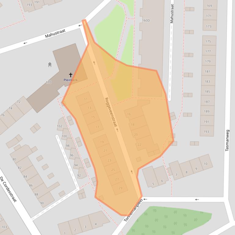 Kaart van postcodegebied 3151PK.