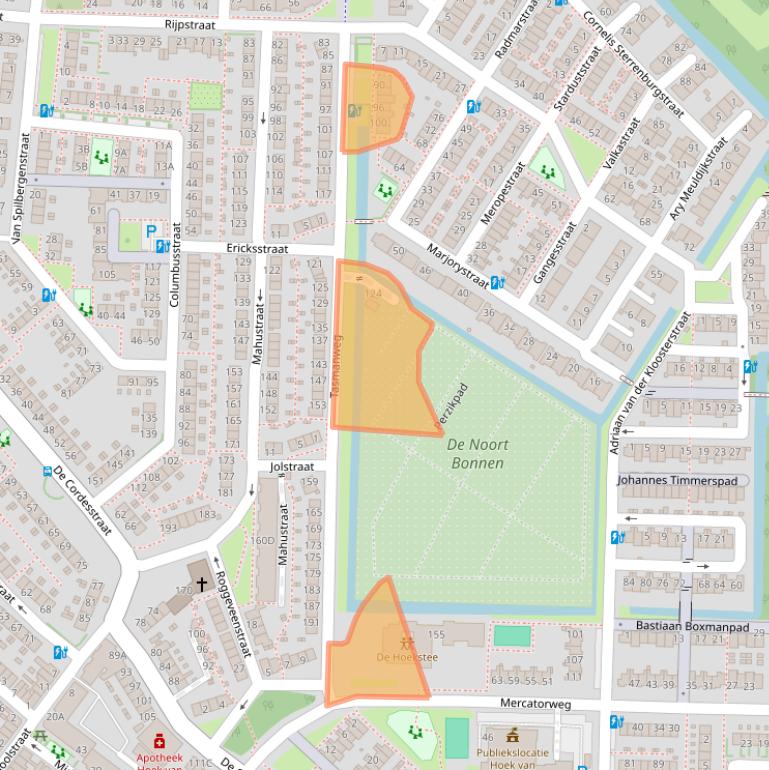Kaart van postcodegebied 3151PP.