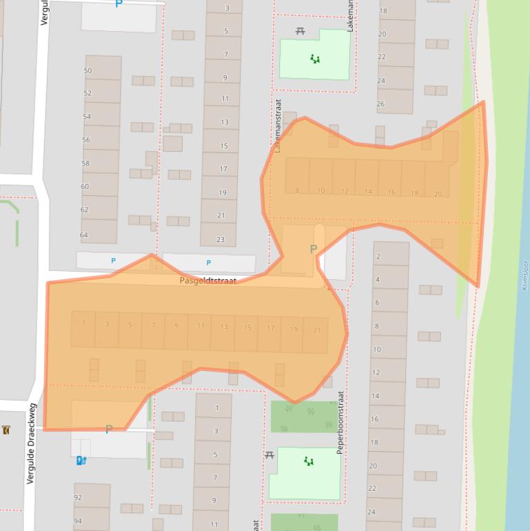 Kaart van postcodegebied 3151RM.