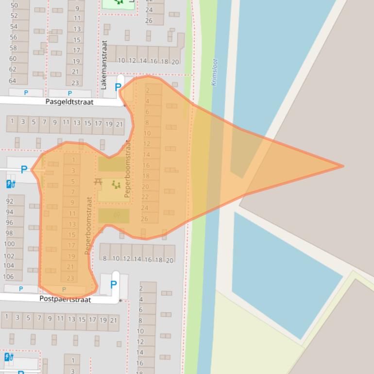 Kaart van postcodegebied 3151RN.