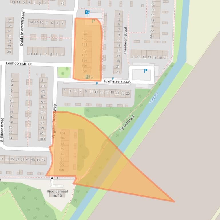 Kaart van postcodegebied 3151RZ.