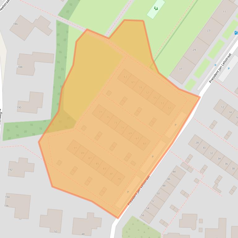 Kaart van postcodegebied 3151SH.
