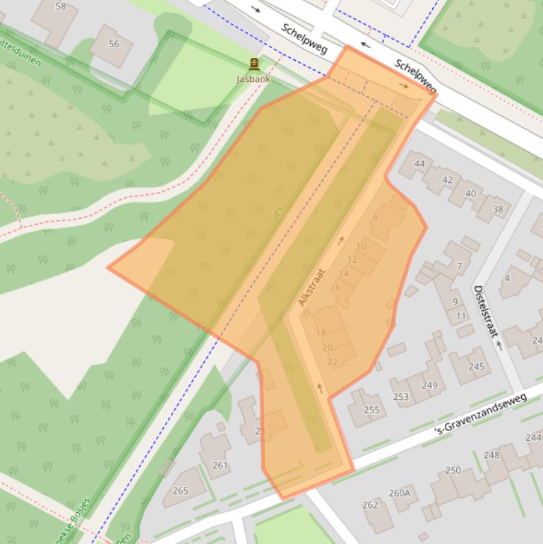 Kaart van postcodegebied 3151TA.