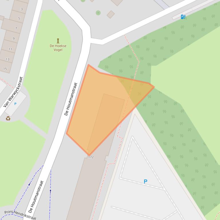 Kaart van postcodegebied 3151TD.