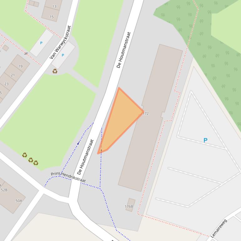 Kaart van postcodegebied 3151TG.