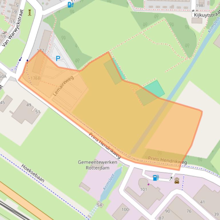 Kaart van postcodegebied 3151TH.