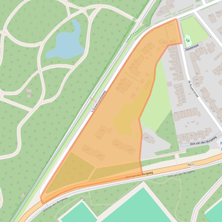 Kaart van postcodegebied 3151TW.