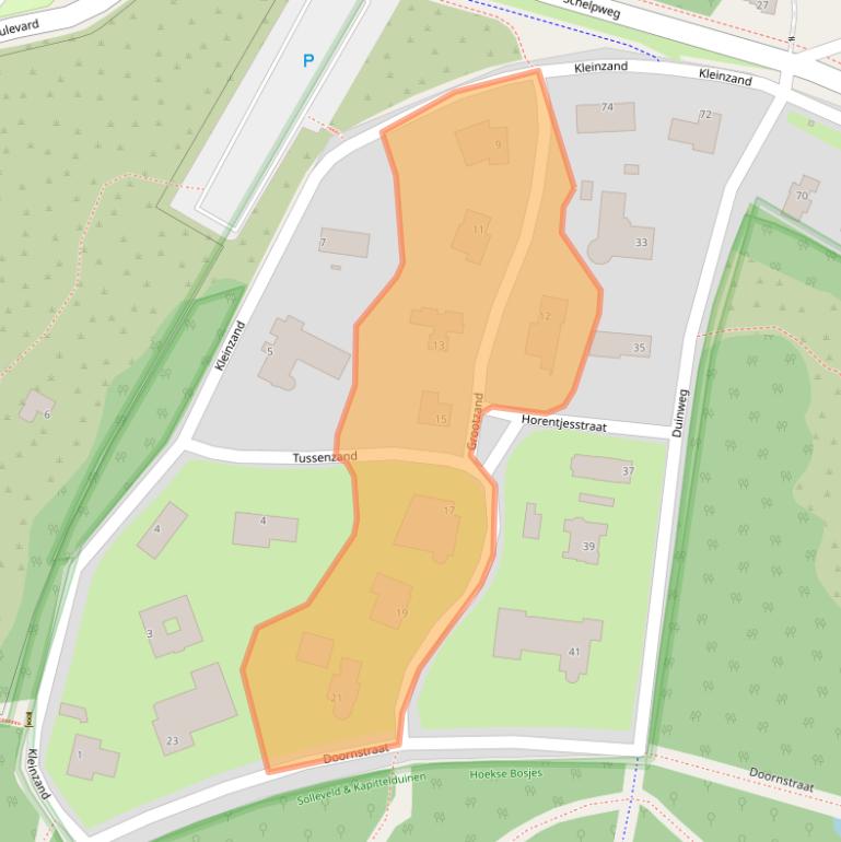 Kaart van postcodegebied 3151VD.