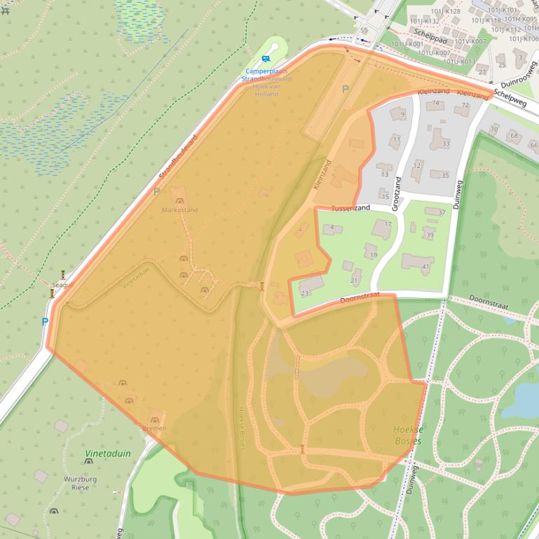 Kaart van postcodegebied 3151VE.
