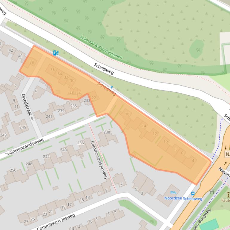 Kaart van postcodegebied 3151VH.