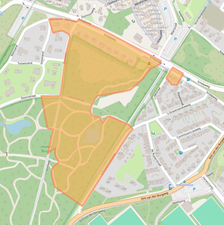 Kaart van postcodegebied 3151VJ.