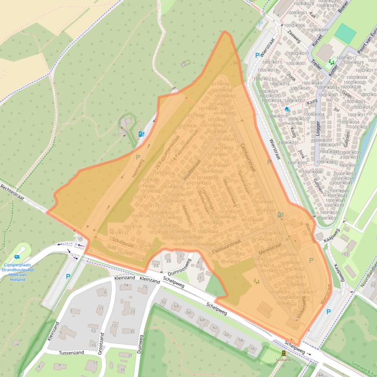 Kaart van postcodegebied 3151VM.