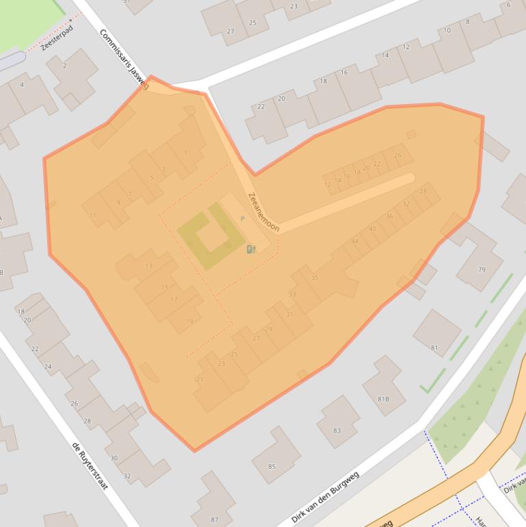 Kaart van postcodegebied 3151VN.