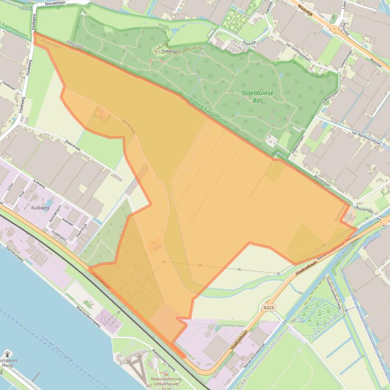 Kaart van postcodegebied 3151XA.