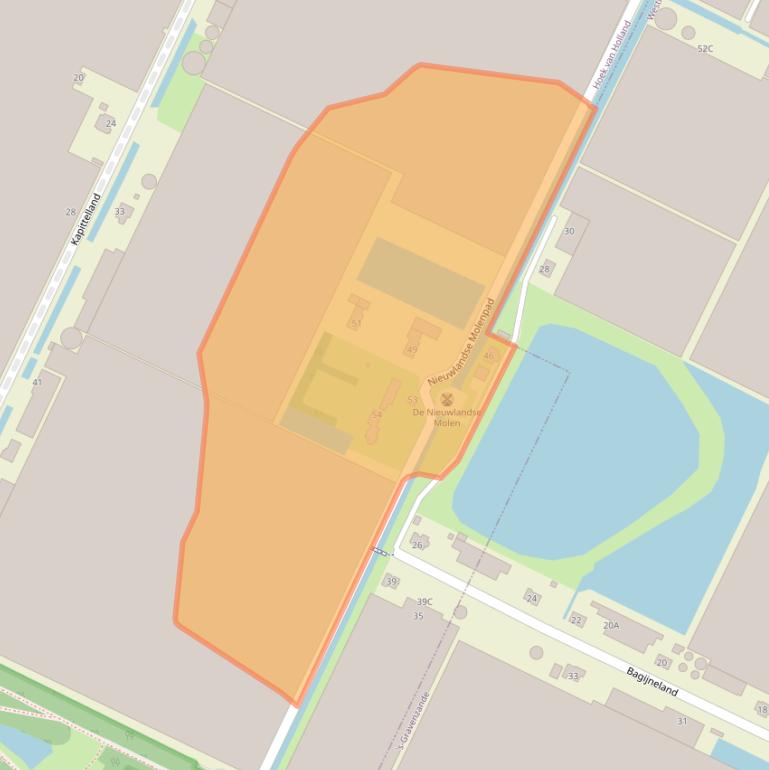 Kaart van postcodegebied 3151XH.