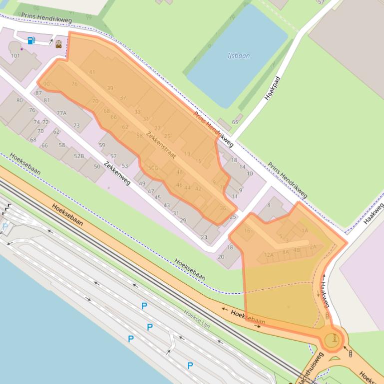 Kaart van postcodegebied 3151XP.