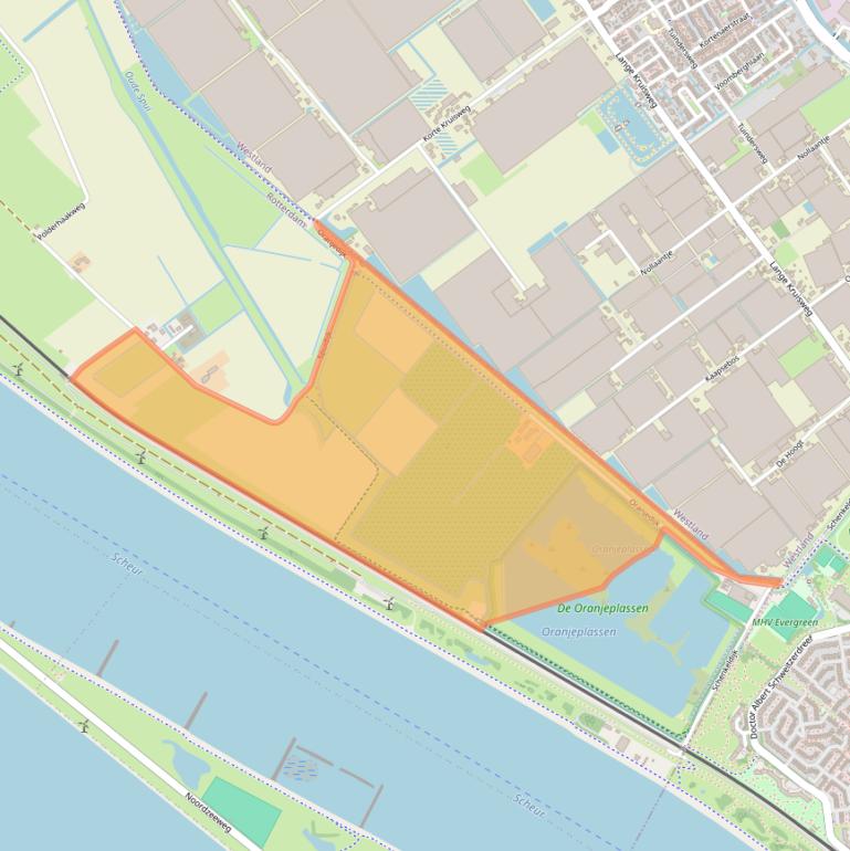 Kaart van postcodegebied 3151XR.