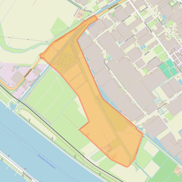 Kaart van postcodegebied 3151XS.