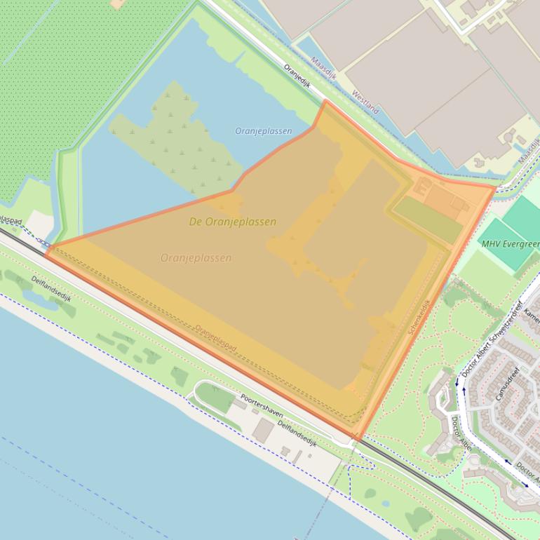 Kaart van postcodegebied 3151XV.