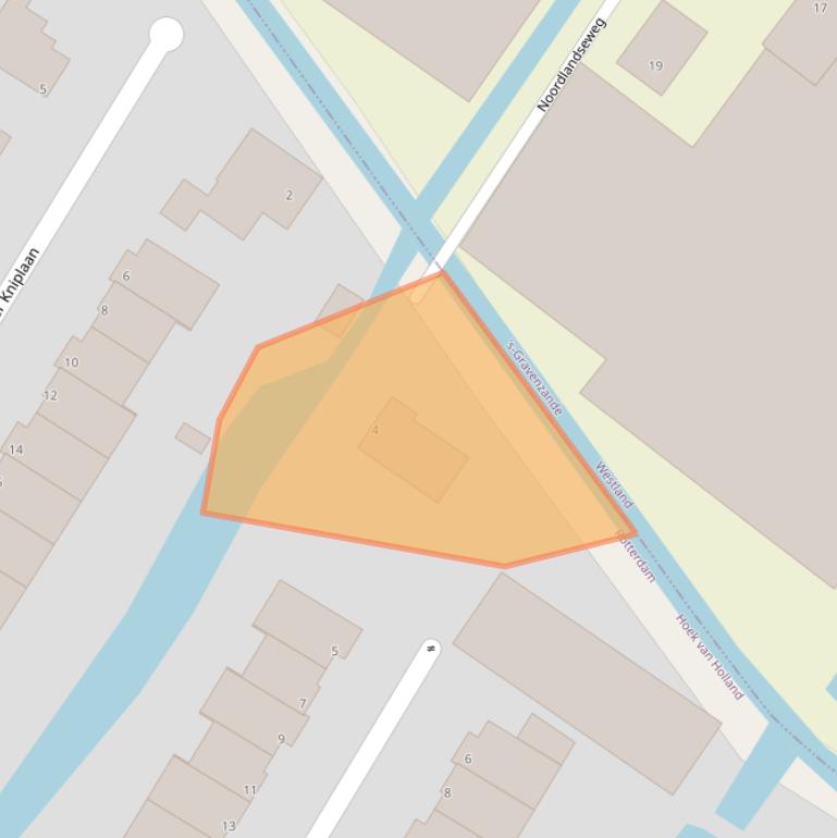 Kaart van postcodegebied 3151XZ.