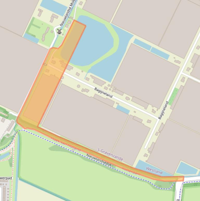 Kaart van postcodegebied 3151ZA.