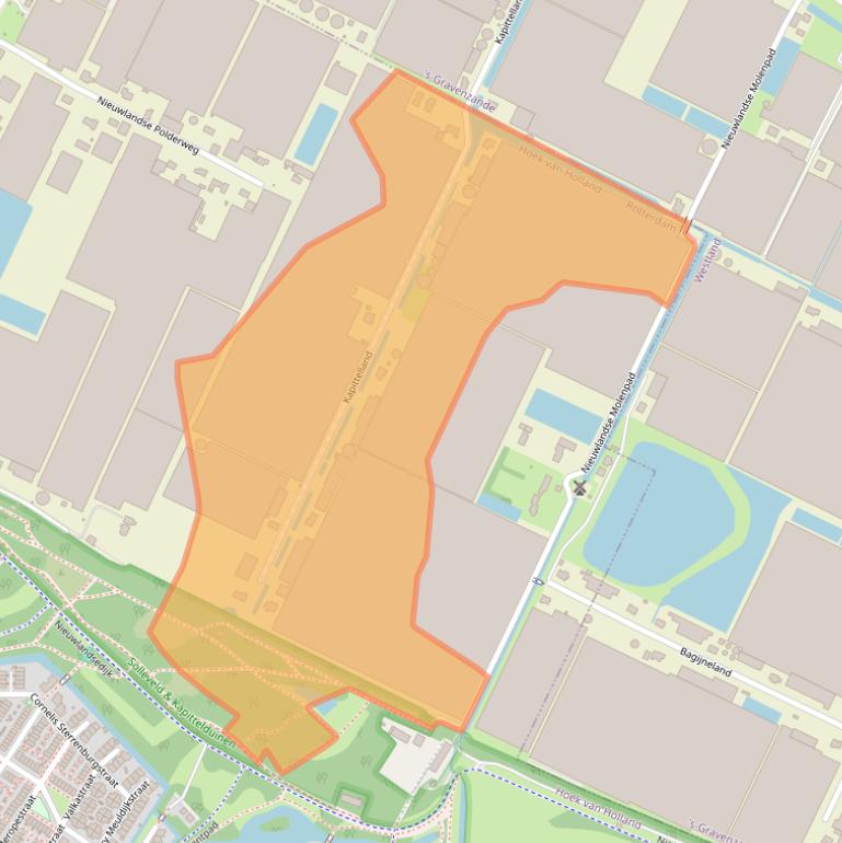 Kaart van postcodegebied 3151ZB.