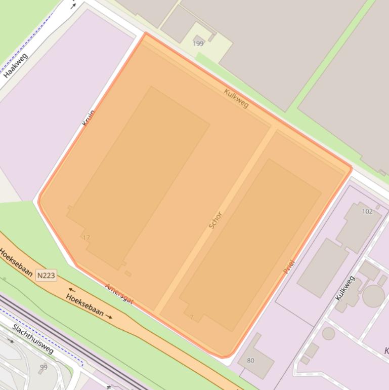 Kaart van postcodegebied 3151ZJ.