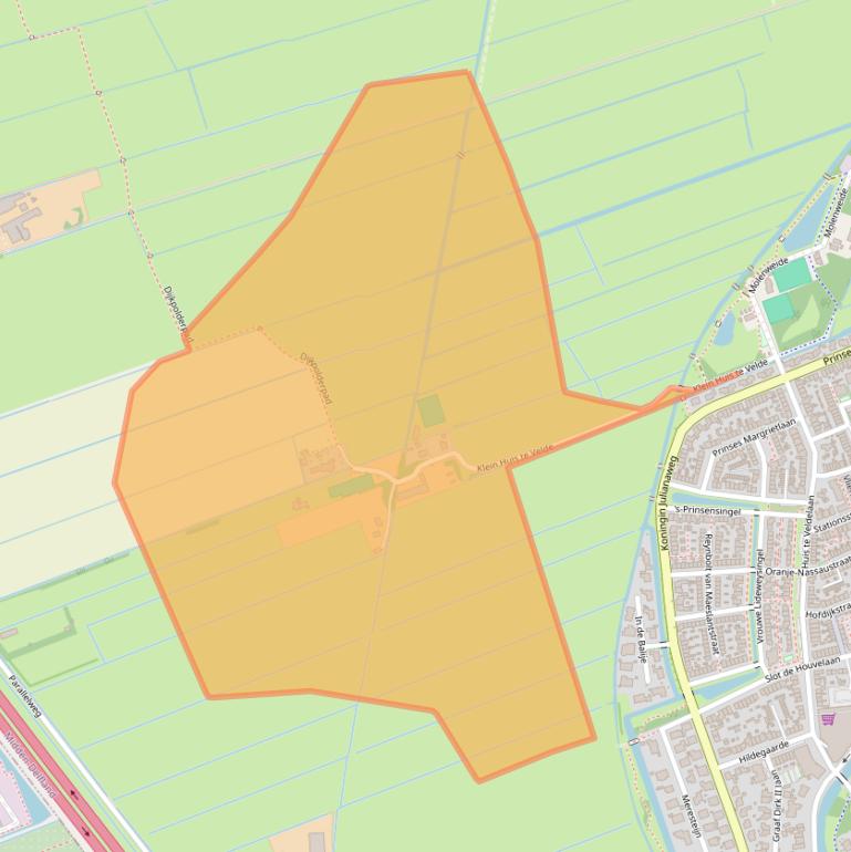 Kaart van postcodegebied 3155AP.