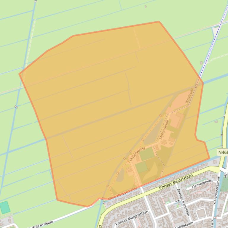 Kaart van postcodegebied 3155AT.