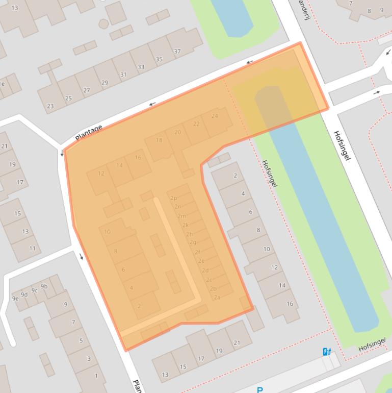 Kaart van postcodegebied 3155AX.