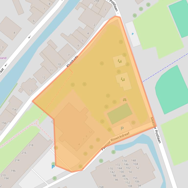 Kaart van postcodegebied 3155AZ.