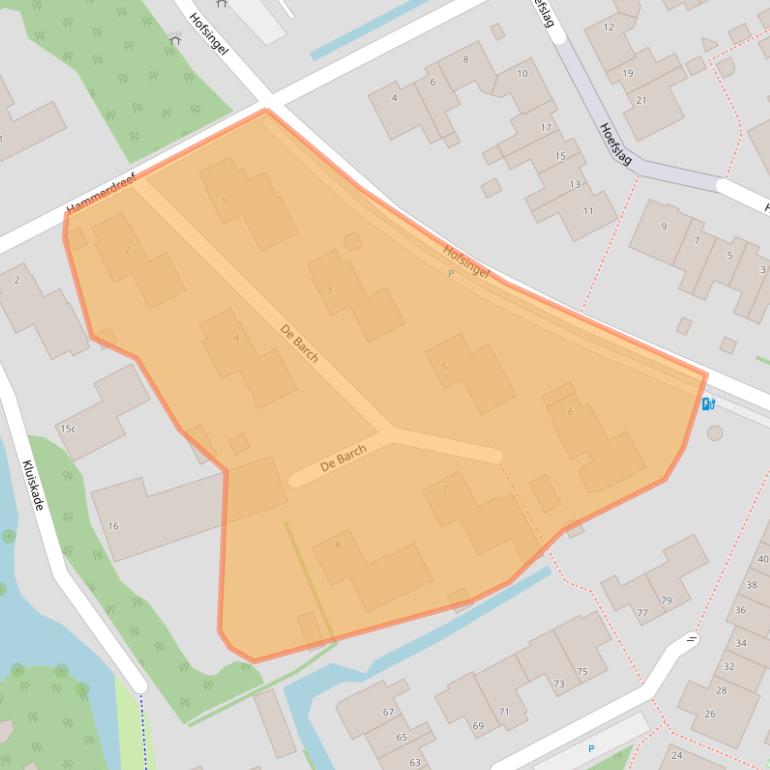 Kaart van postcodegebied 3155BB.