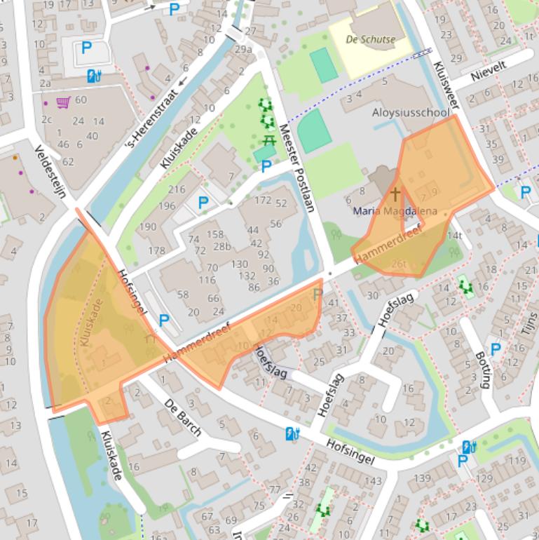 Kaart van postcodegebied 3155BD.