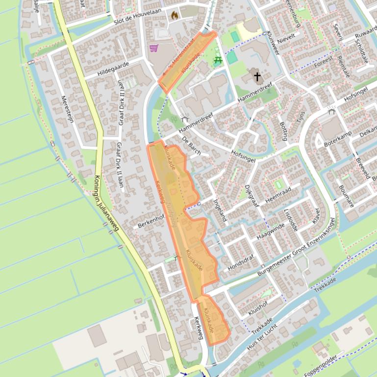 Kaart van postcodegebied 3155BH.