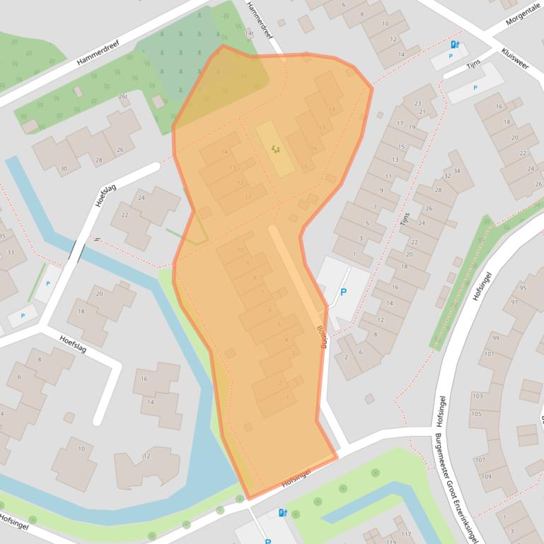 Kaart van postcodegebied 3155BW.