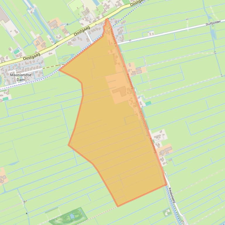 Kaart van postcodegebied 3155CC.