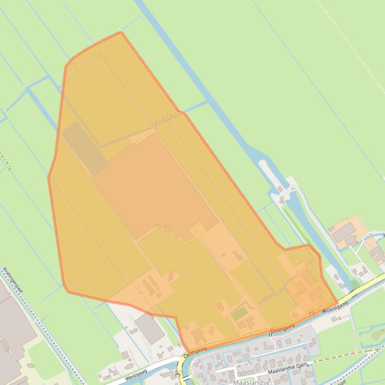 Kaart van postcodegebied 3155CD.