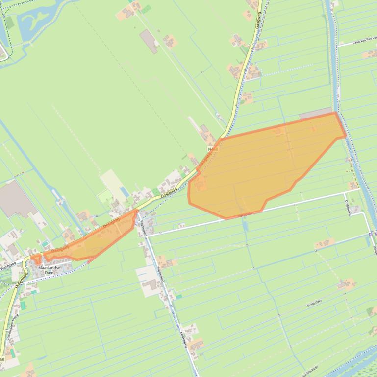 Kaart van postcodegebied 3155CG.