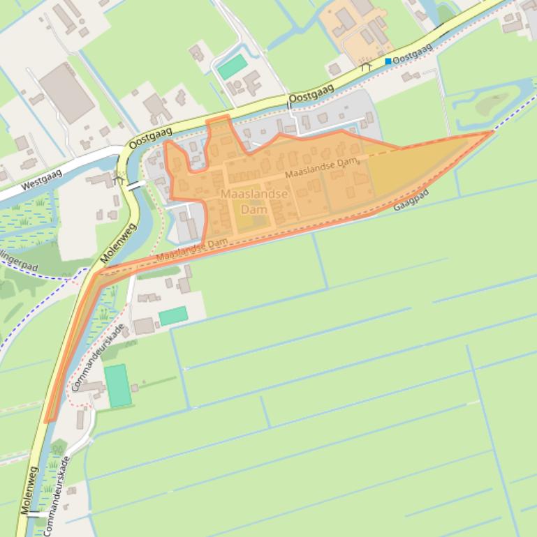 Kaart van postcodegebied 3155CH.