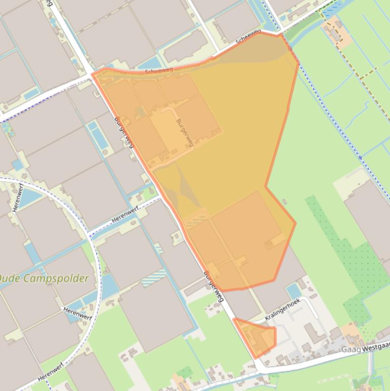 Kaart van postcodegebied 3155DB.