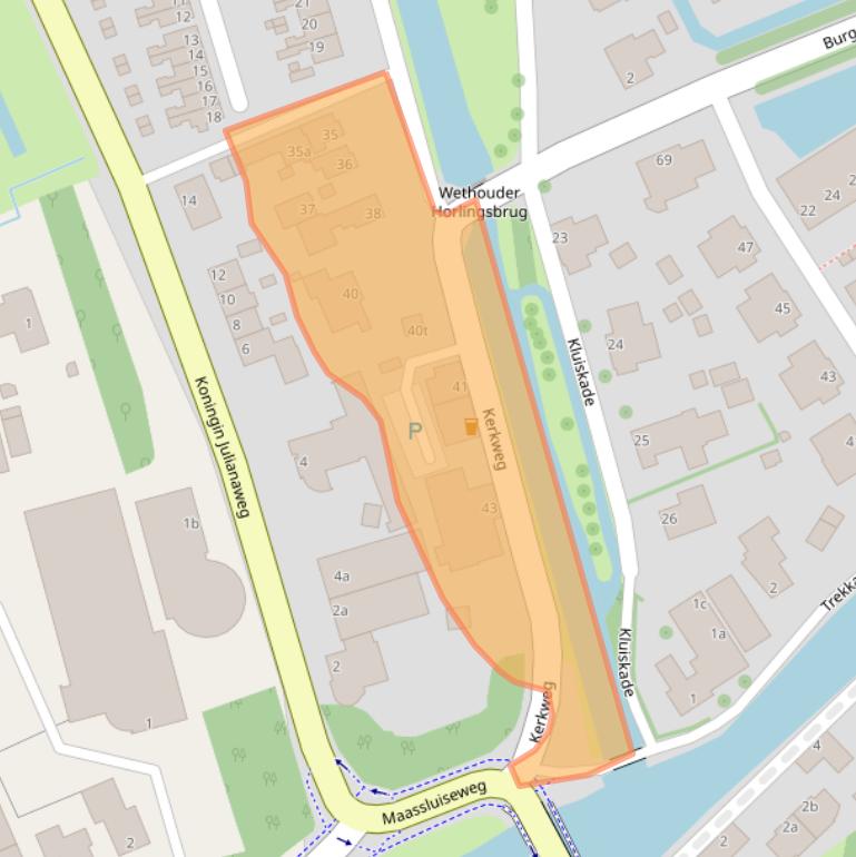 Kaart van postcodegebied 3155EE.